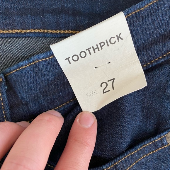 J. Crew dark denim toothpick jeans - Picture 2 of 3